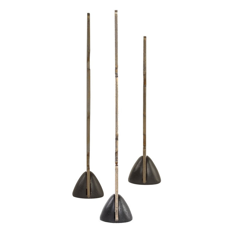 Uttermost Geometric Echoes Set of 3 Sculptural Objects