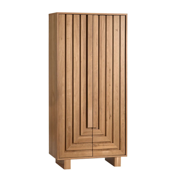 Crestview Collection Dylan Stained Natural Shoe Cabinet