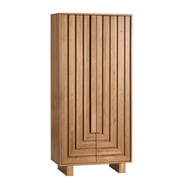 Crestview Collection Dylan Stained Natural Shoe Cabinet
