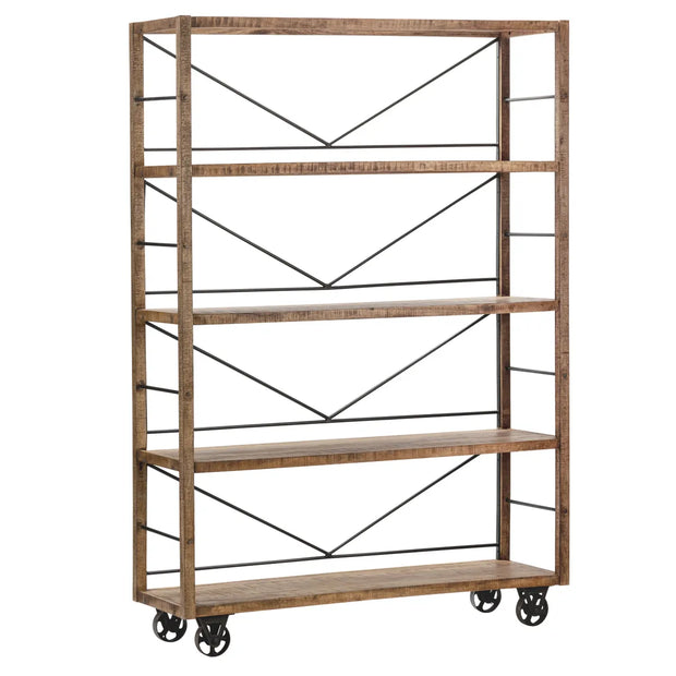 Crestview Collection Winslow Wheeled Bookcase