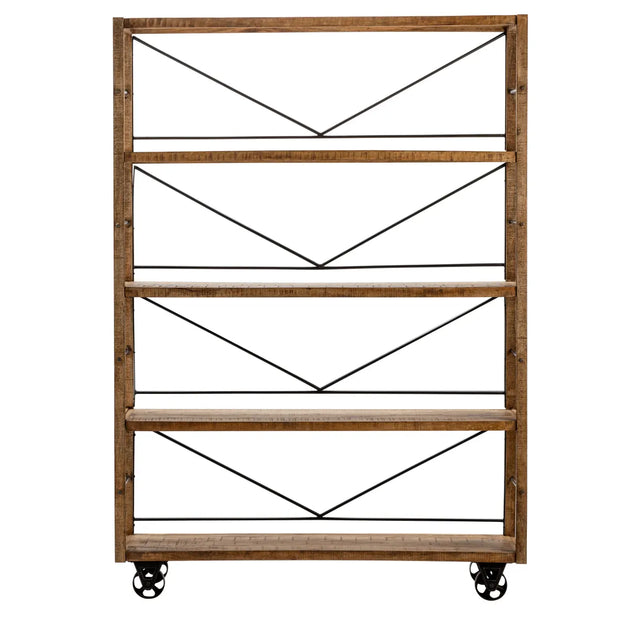 Crestview Collection Winslow Wheeled Bookcase