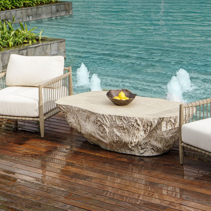 Uttermost Oakmont Concrete Coffee Table ~ Indoor And Outdoor Use