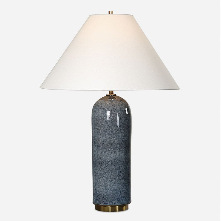 Uttermost Mayetta Hand Crafted Deep Blue Table Lamp