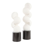 Uttermost Symmetry Dynamic Stack Of Hemispheres Set of 2 Sculptures