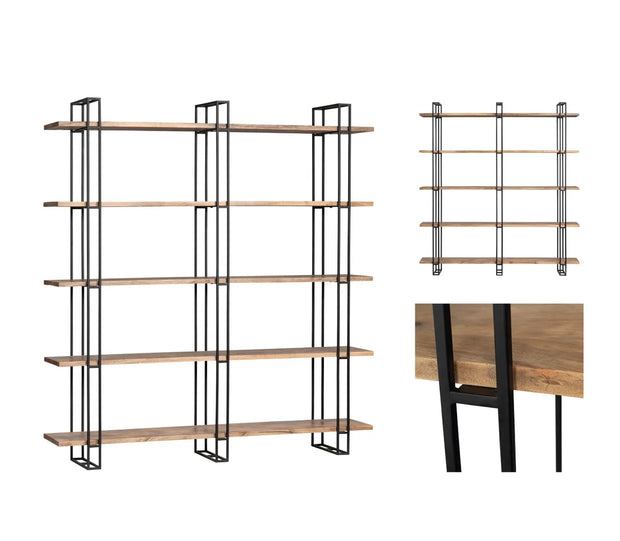Crestview Collection Anthropology Mango Wood Modern Etagere