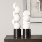 Uttermost Symmetry Dynamic Stack Of Hemispheres Set of 2 Sculptures