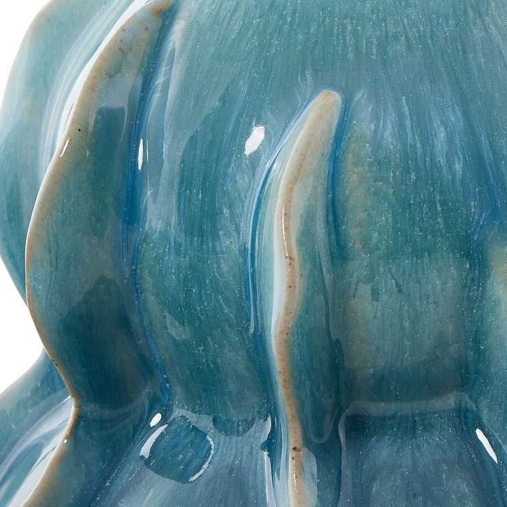 Uttermost Ocean Wave Set of 2 Ceramic Vases ~ Indoor And Outdoor Use