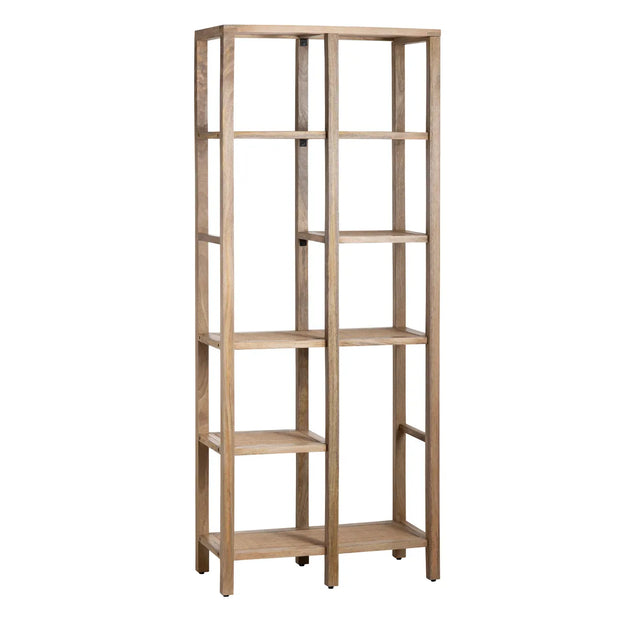 Crestview Collection Barbados Mango Wood And Rattan Etagere