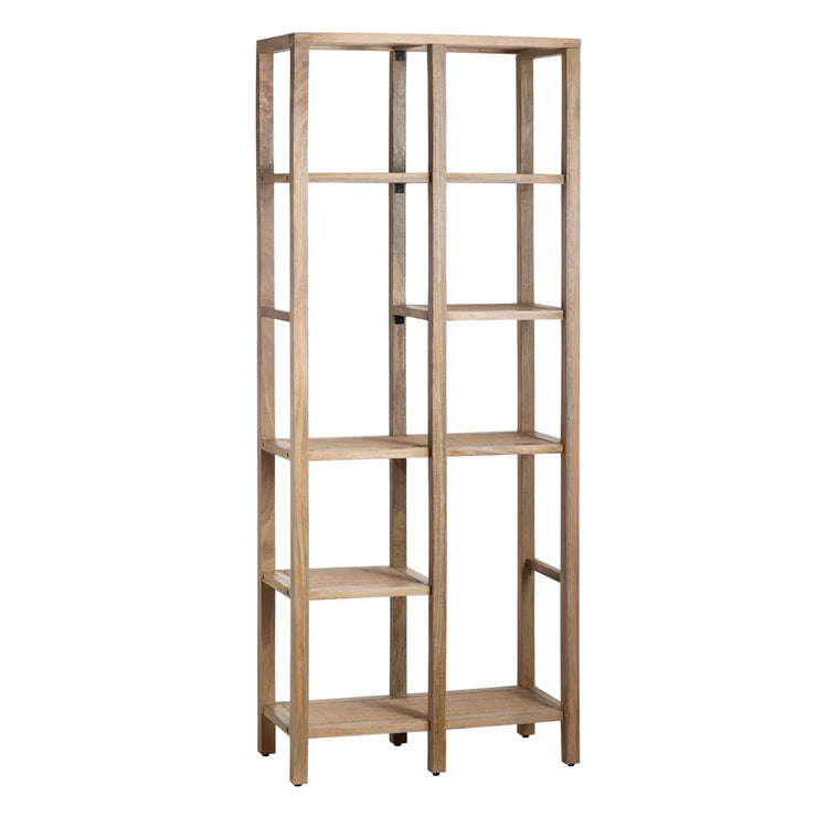 Crestview Collection Barbados Mango Wood And Rattan Etagere