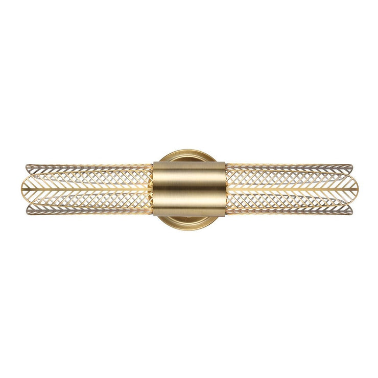 Uttermost Cret Art Deco Brass 2 Light LED Sconce