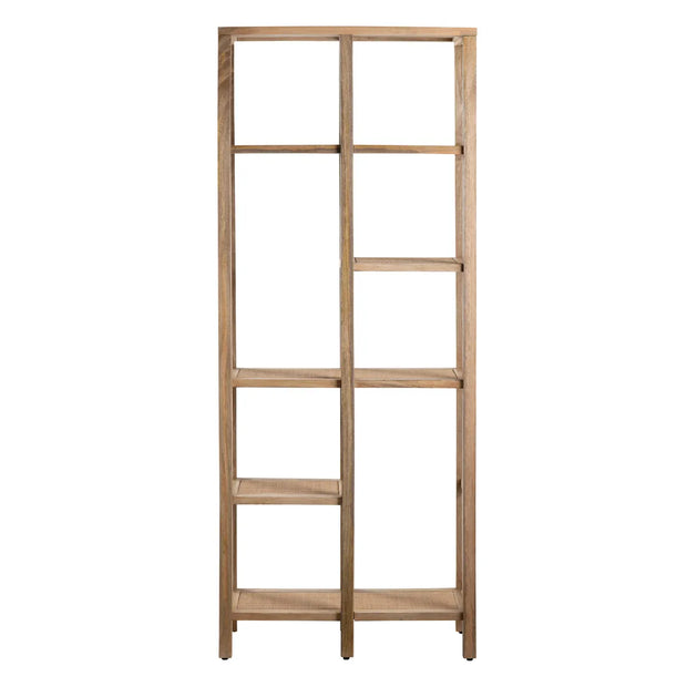 Crestview Collection Barbados Mango Wood And Rattan Etagere