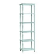 Crestview Collection Evermore 5 Shelf Turquoise Etagere