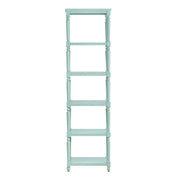 Crestview Collection Evermore 5 Shelf Turquoise Etagere