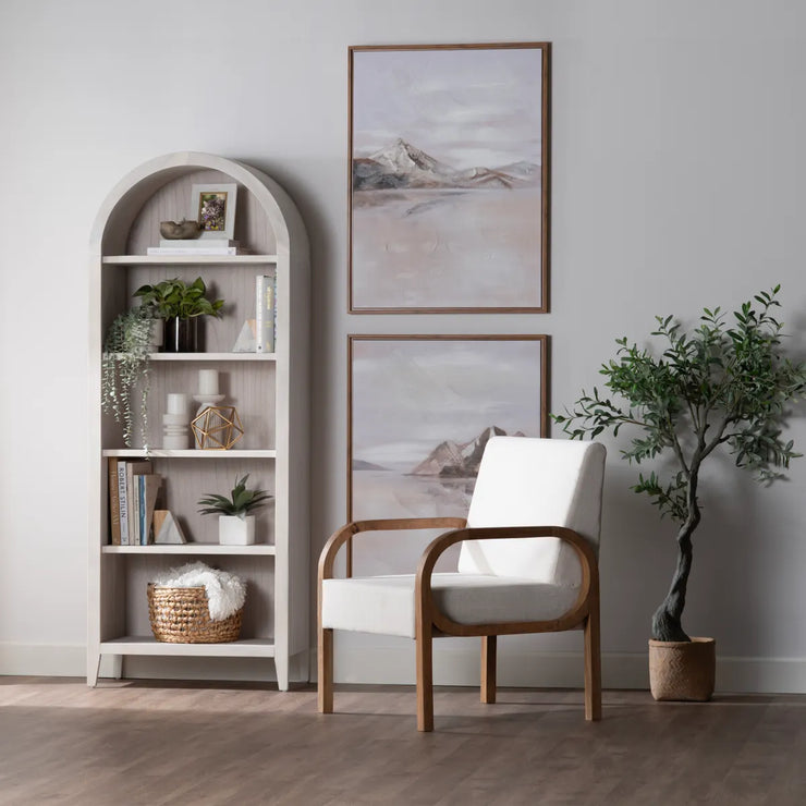 Crestview Collection Serenity Whitewash Etagere