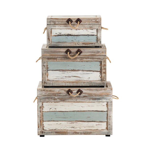 Crestview Collection Nantucket Weathered Wood  Trunks