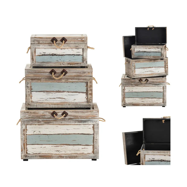 Crestview Collection Nantucket Weathered Wood  Trunks
