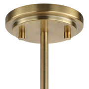 Uttermost Cret Art Deco Brass 12 Light Chandelier