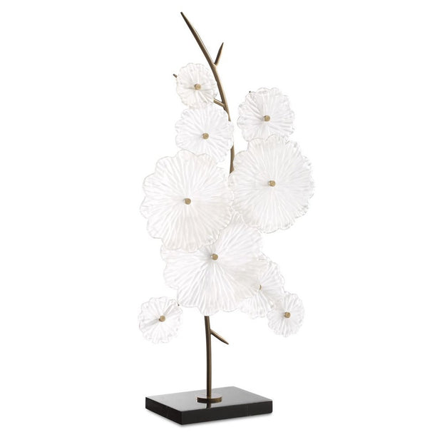 Uttermost Glass Floral Garden Glass Sculpture