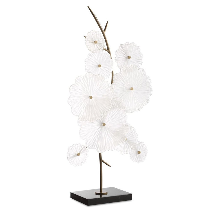 Uttermost Glass Floral Garden Glass Sculpture