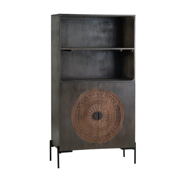 Crestview Collection Sienna Brown Bookcase