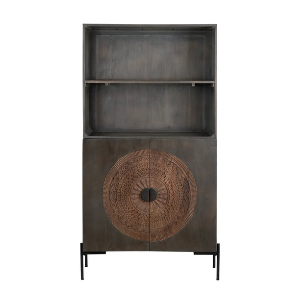 Crestview Collection Sienna Brown Bookcase