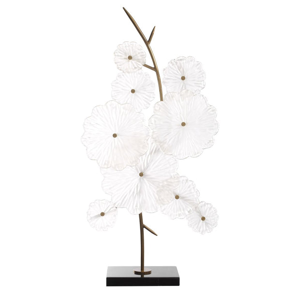 Uttermost Glass Floral Garden Glass Sculpture