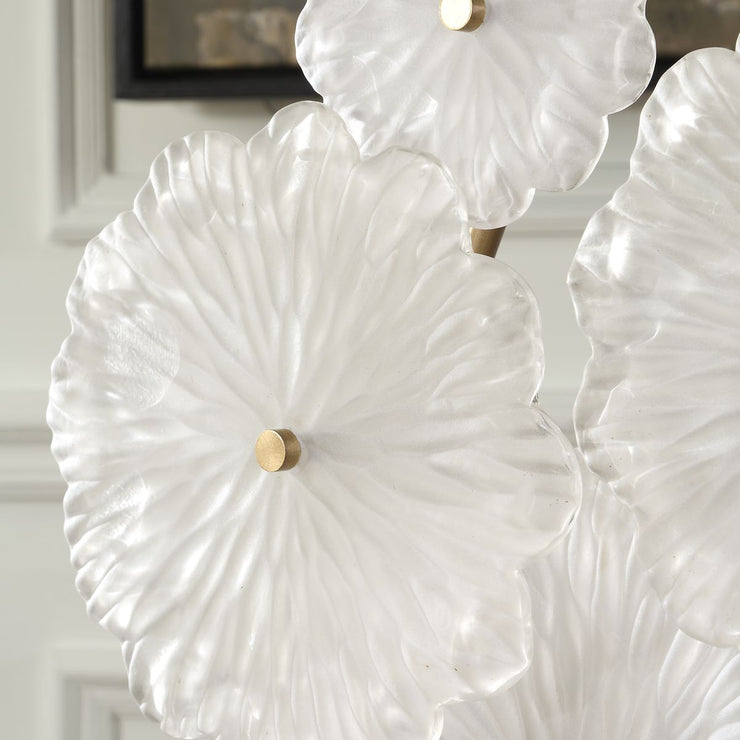 Uttermost Glass Floral Garden Glass Sculpture