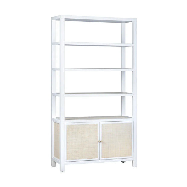 Crestview Collection Sandy Shores White Painted Wooden Etagere