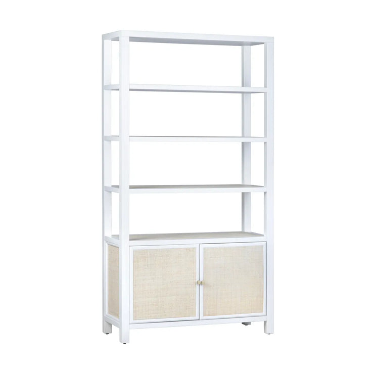 Crestview Collection Sandy Shores White Painted Wooden Etagere