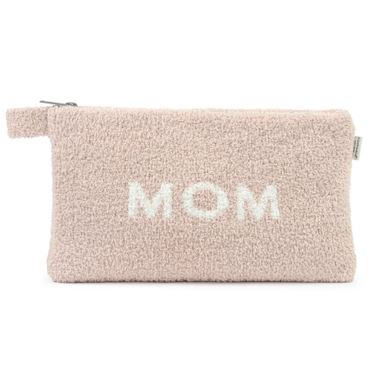 Kashwere Ultra Plush Ballet and Creme Mom Travel Case Zipper Pouch