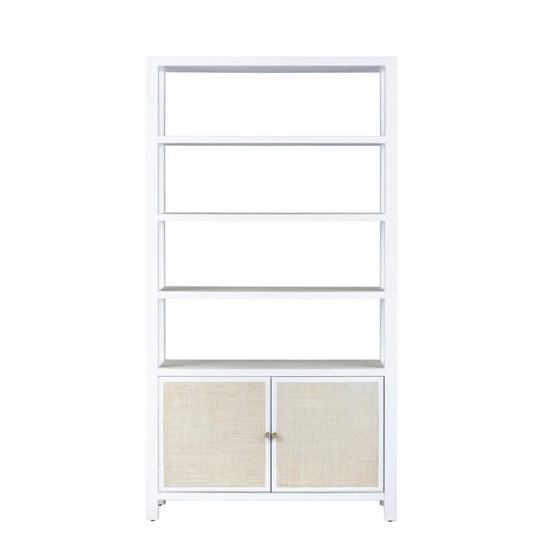 Crestview Collection Sandy Shores White Painted Wooden Etagere