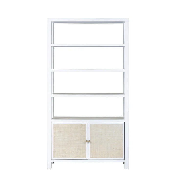 Crestview Collection Sandy Shores White Painted Wooden Etagere