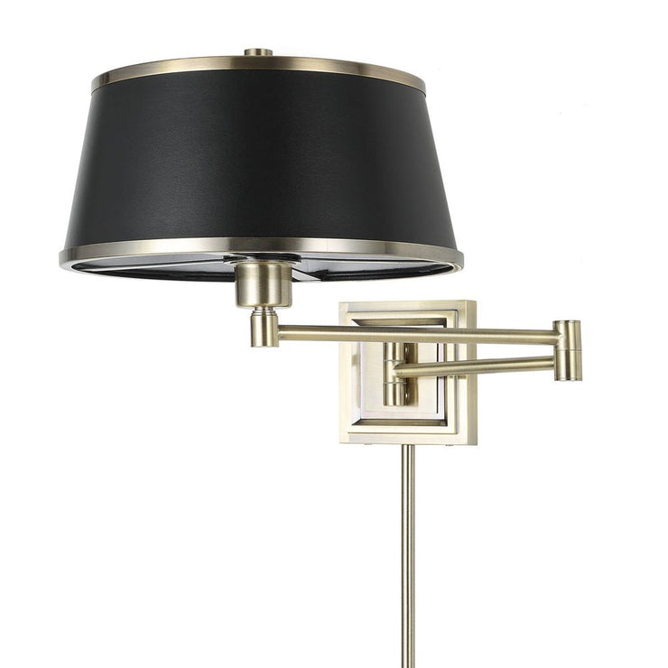 Uttermost Newmarket Black Faux Leather 1 Light Sconce