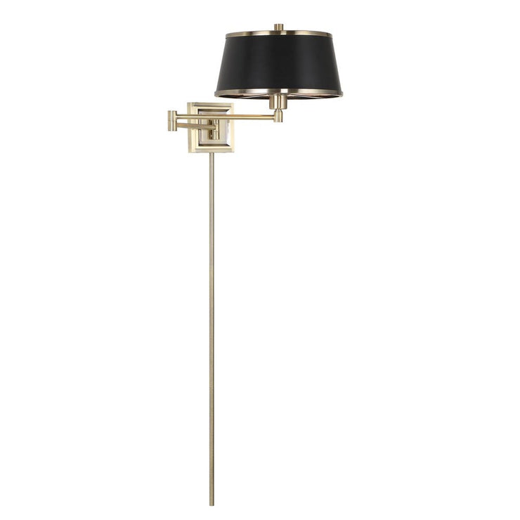Uttermost Newmarket Black Faux Leather 1 Light Sconce