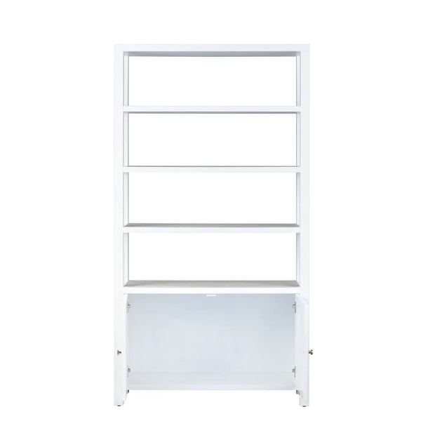 Crestview Collection Sandy Shores White Painted Wooden Etagere