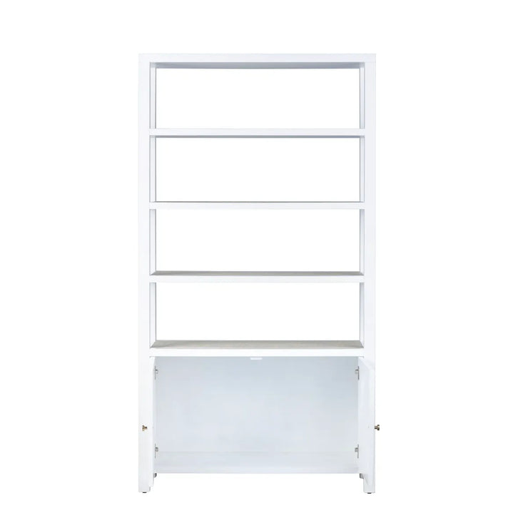 Crestview Collection Sandy Shores White Painted Wooden Etagere