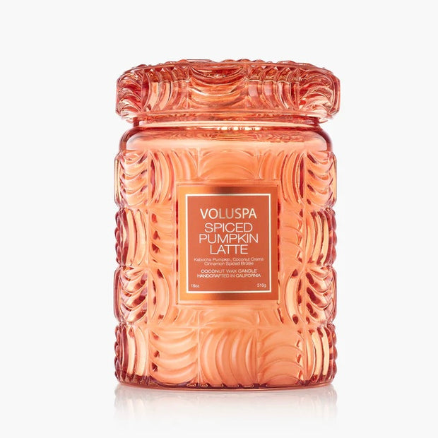 Voluspa Spiced Pumpkin Latte Large Jar Candle ~ 18 oz.