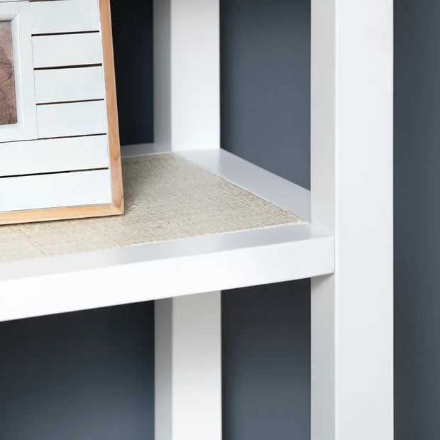 Crestview Collection Sandy Shores White Painted Wooden Etagere