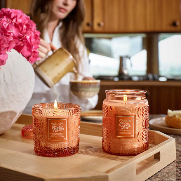 Voluspa Spiced Pumpkin Latte Large Jar Candle ~ 18 oz.