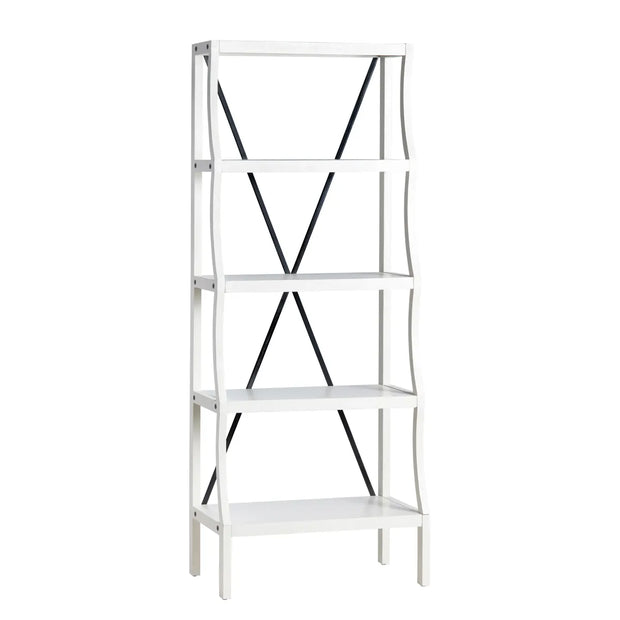 Crestview Collection Radcliff White Painted Wood Etagere