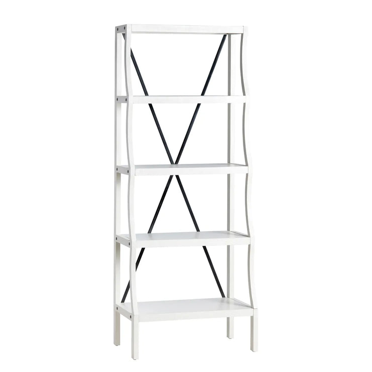 Crestview Collection Radcliff White Painted Wood Etagere