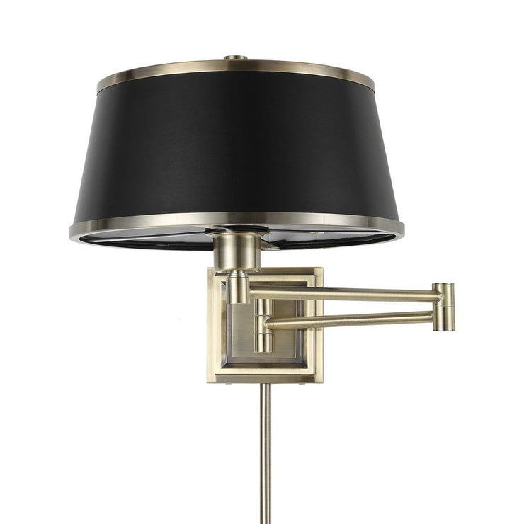 Uttermost Newmarket Black Faux Leather 1 Light Sconce