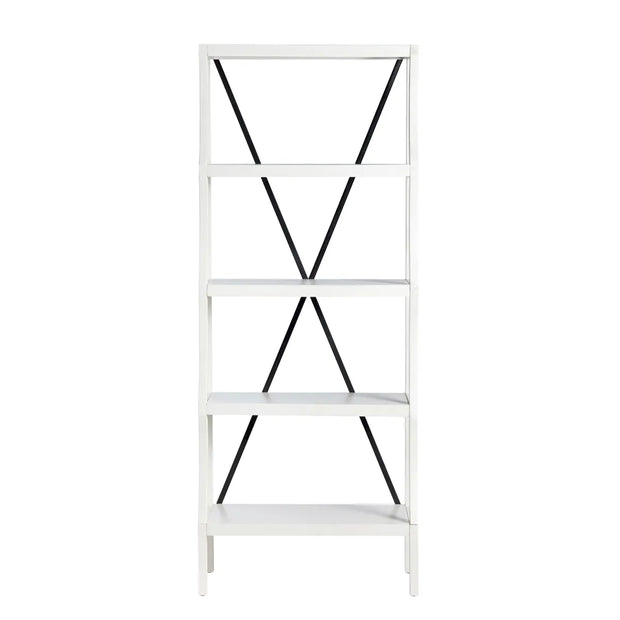 Crestview Collection Radcliff White Painted Wood Etagere