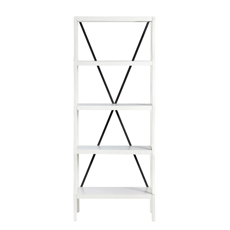 Crestview Collection Radcliff White Painted Wood Etagere