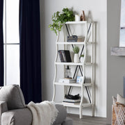Crestview Collection Radcliff White Painted Wood Etagere