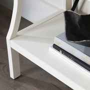 Crestview Collection Radcliff White Painted Wood Etagere