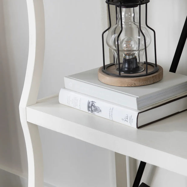 Crestview Collection Radcliff White Painted Wood Etagere