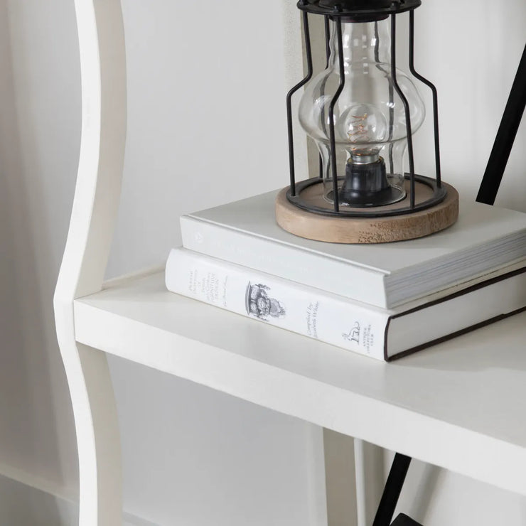 Crestview Collection Radcliff White Painted Wood Etagere