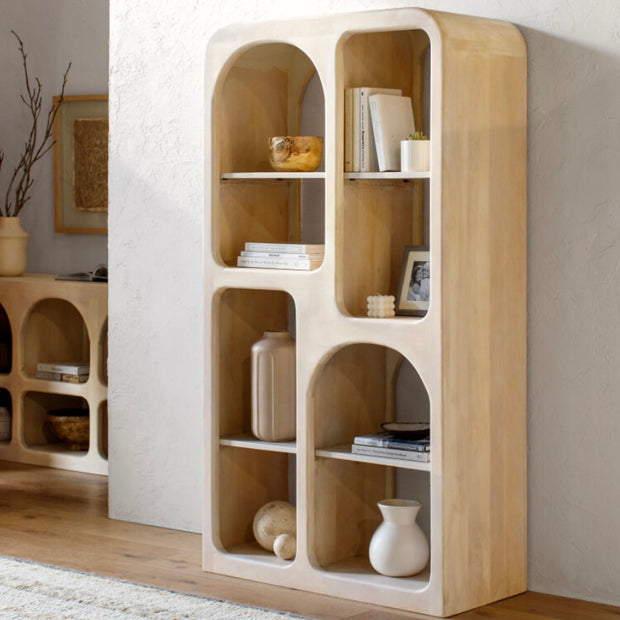Surya Tana Modern Mango Wood Bookcase