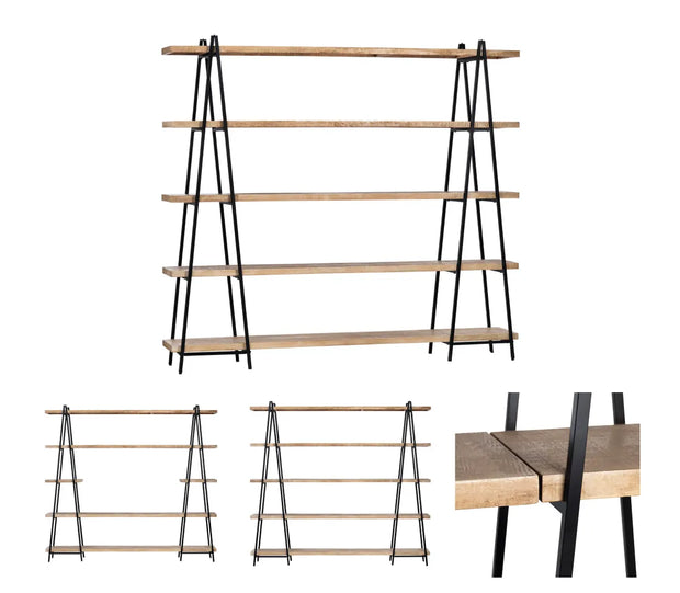 Crestview Collection Carter Mango Wood Etagere